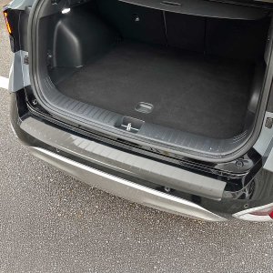 Kia Sportage Bumper Sill Cover - Rear - Omac - S.Steel - Gloss Silver - 2020-2022 Kia Sportage Bumper Sill Cover - Rear - Omac - S.Steel - Gloss Silver - 2020-2022